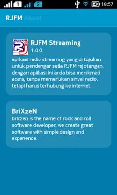 RJFM Streaming android App screenshot 1